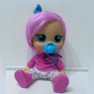 Cry Babies Dressy Connie 12” Interactive Doll with Pink Hair and‎ Blue Eyes